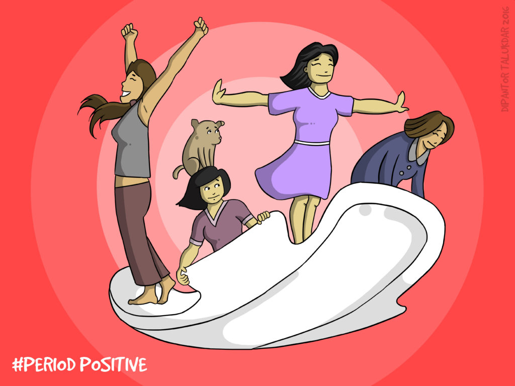 (Submitted by Dipantor Talukdar) Our first period positive poster from a guy